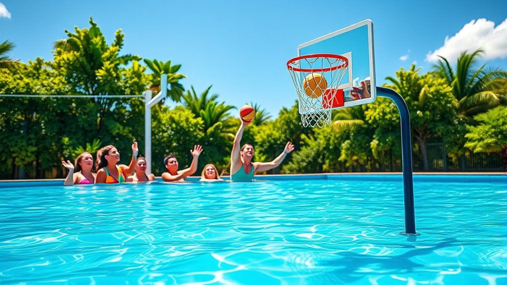 top pool basketball hoops