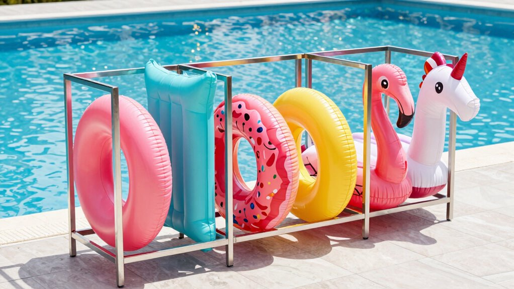 top pool float storage options