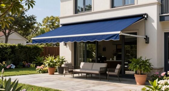 top retractable patio awnings