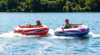 top two person towable tubes