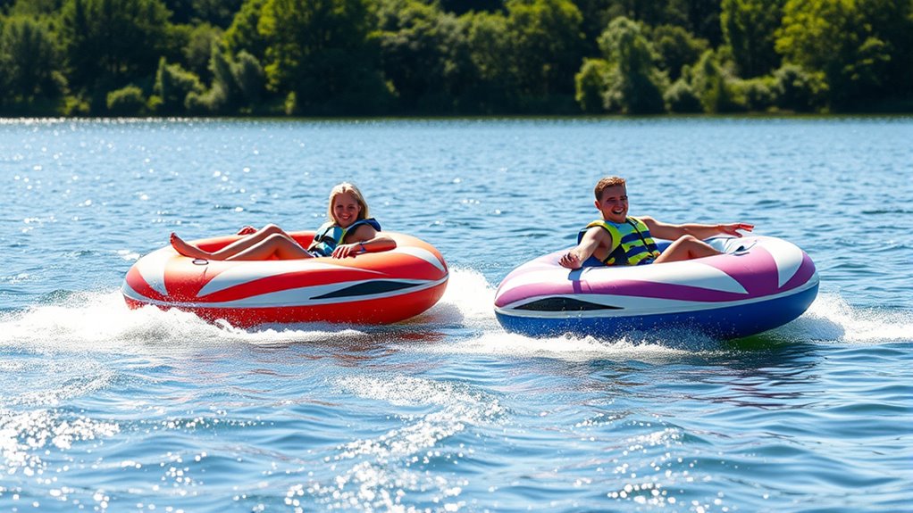 top two person towable tubes