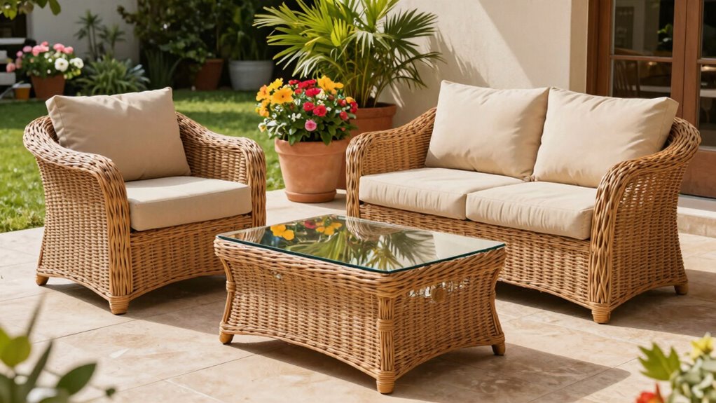 top wicker patio sets
