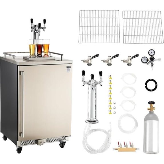 VEVOR Triple Tap Commercial Draft Beer Dispenser