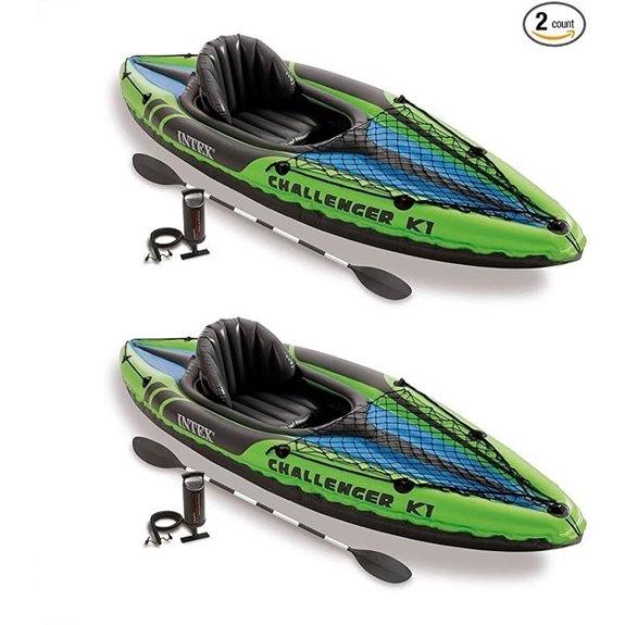 Intex Challenger K1 2-Pack Kayaks with Accessories