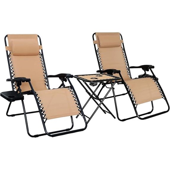 Amazon Basics Outdoor Zero Gravity Lounge Chairs (2)