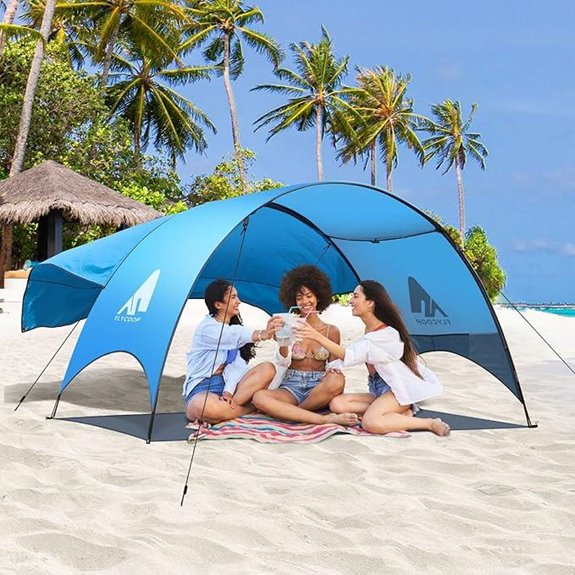 Beach Tent with UV Protection and Storage