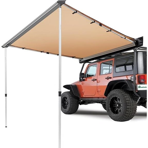 VEVOR 4.6'x6.6' Retractable SUV Sun Shade
