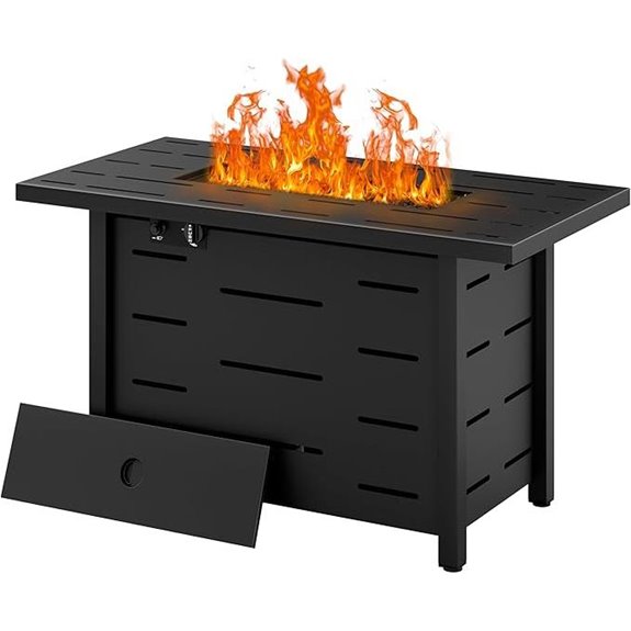 Walsunny 43 Outdoor Propane Fire Pit (50,000 BTU)