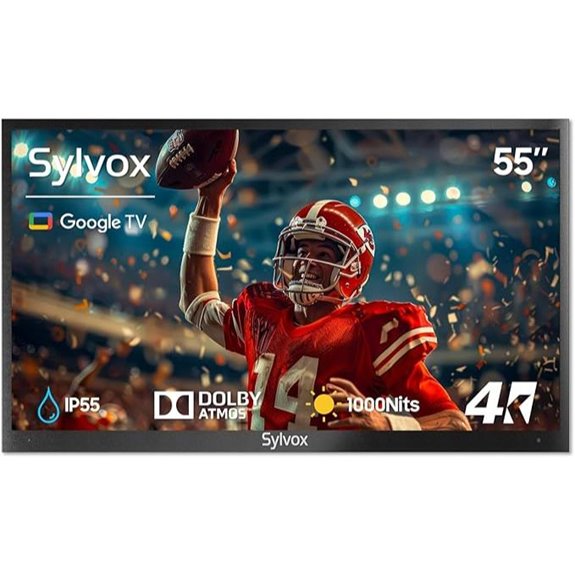 SYLVOX 55-Inch Waterproof 4K Outdoor Smart TV