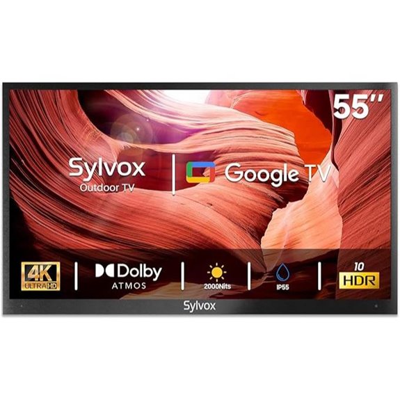 SYLVOX 55 4K Outdoor Smart TV Waterproof Bright