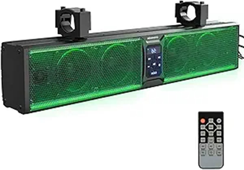 KEMIMOTO 6-Speaker Waterproof UTV Sound Bar