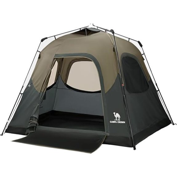Camel Crown Waterproof Instant Camping Tent (4-6 Person)