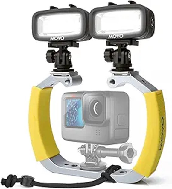 Movo DiveRig3 Waterproof Diving Rig with LED Lights