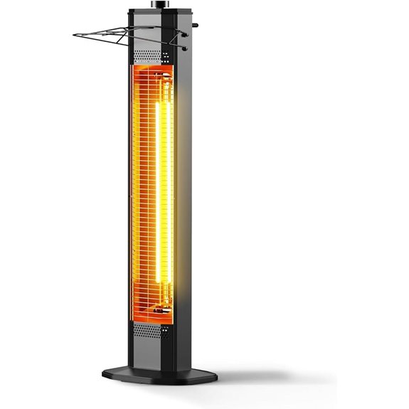Infrared Patio Heater 1500W Waterproof Tip-Over Protection