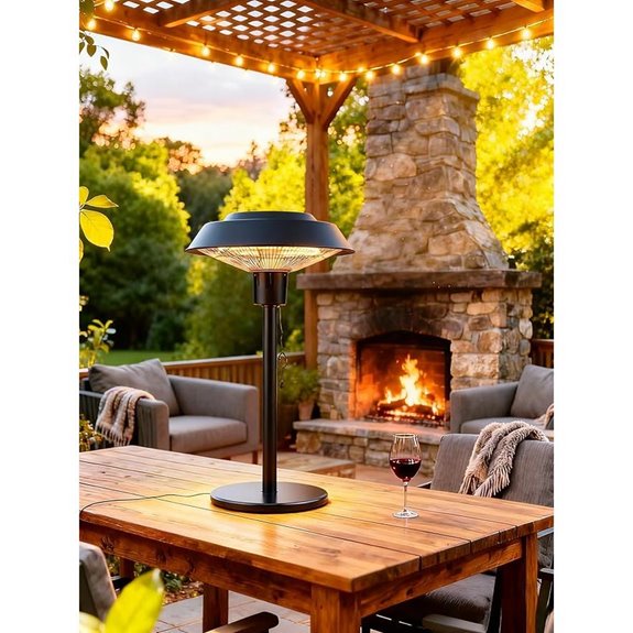 Electric Patio Infrared Heater with Waterproof Protection