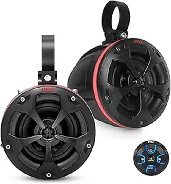 Pyle Waterproof 2-Way Marine Wakeboard Tower Speakers