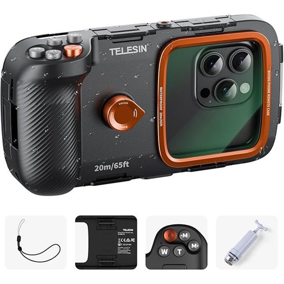 TELESIN Waterproof Phone Dive Case for Most Phones