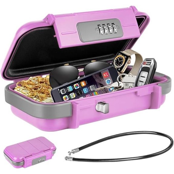 HUANLANG Portable Waterproof Combination Lock Box