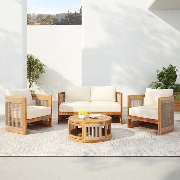 4-Piece All-Weather Patio Conversation Set