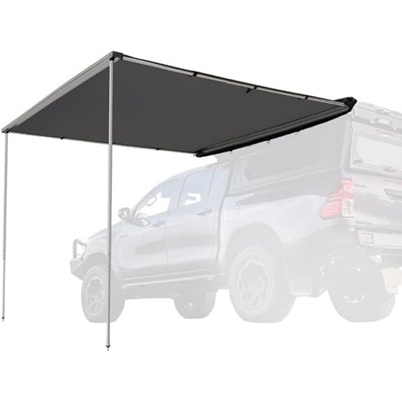 SanHima Vehicle Roof Awning 4.6x6.6ft Weatherproof Sun Shade