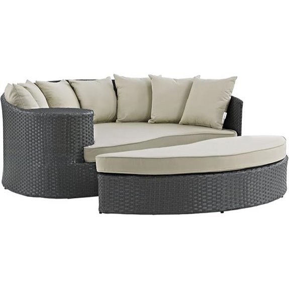 Modway Sojourn Wicker Rattan Outdoor Daybed