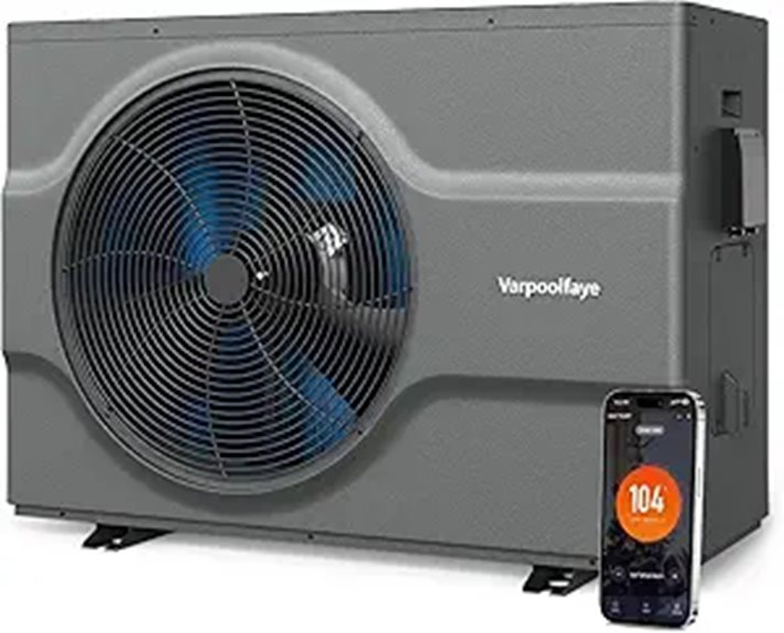 Inverter Pool Heater 65,000 BTU WiFi Compatible