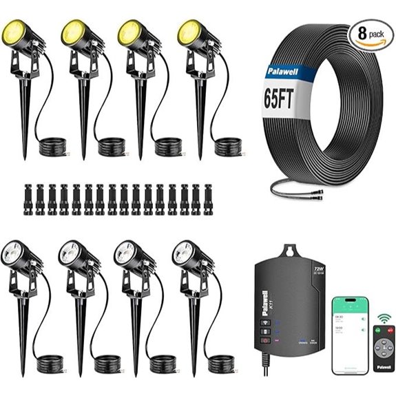 8-Pack Low Voltage Landscape Lighting Kit with WiFi