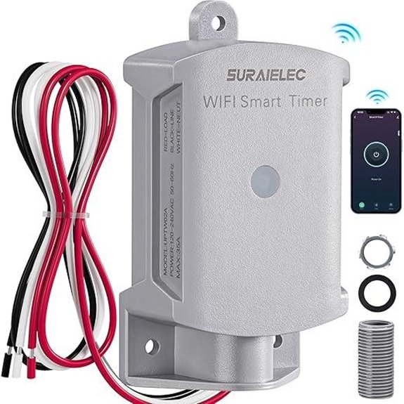 SURAIELEC 35A Wi-Fi Outdoor Smart Timer Switch