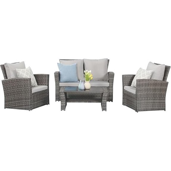 Wisteria Lane 4-Piece Patio Furniture Set