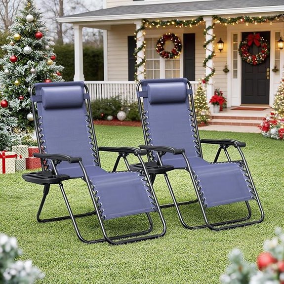 Homall Zero Gravity Lounge Chairs Set of 2
