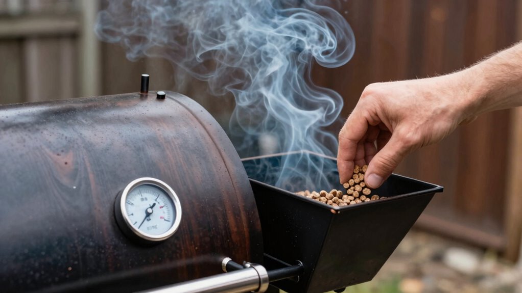 add wood gradually regularly