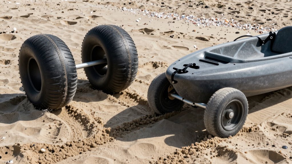 balloon tires outperform hard wheels