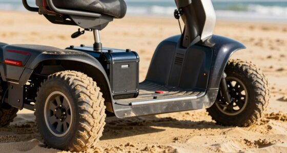 beach scooter battery tires