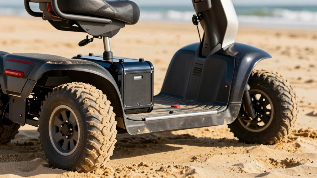 beach scooter battery tires