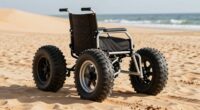 beach wheelchair design features