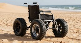 beach wheelchair design features