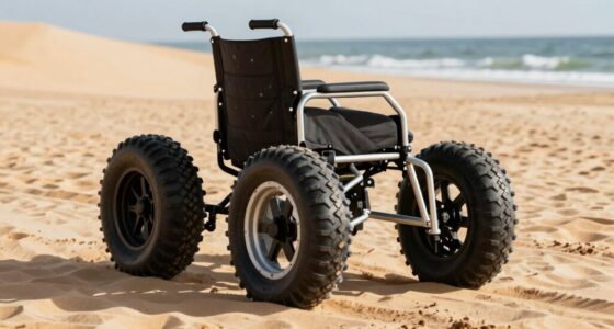 beach wheelchair design features
