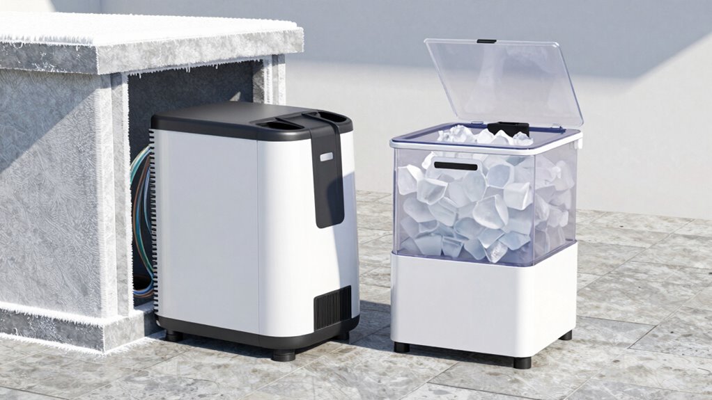 continuous outdoor ice production