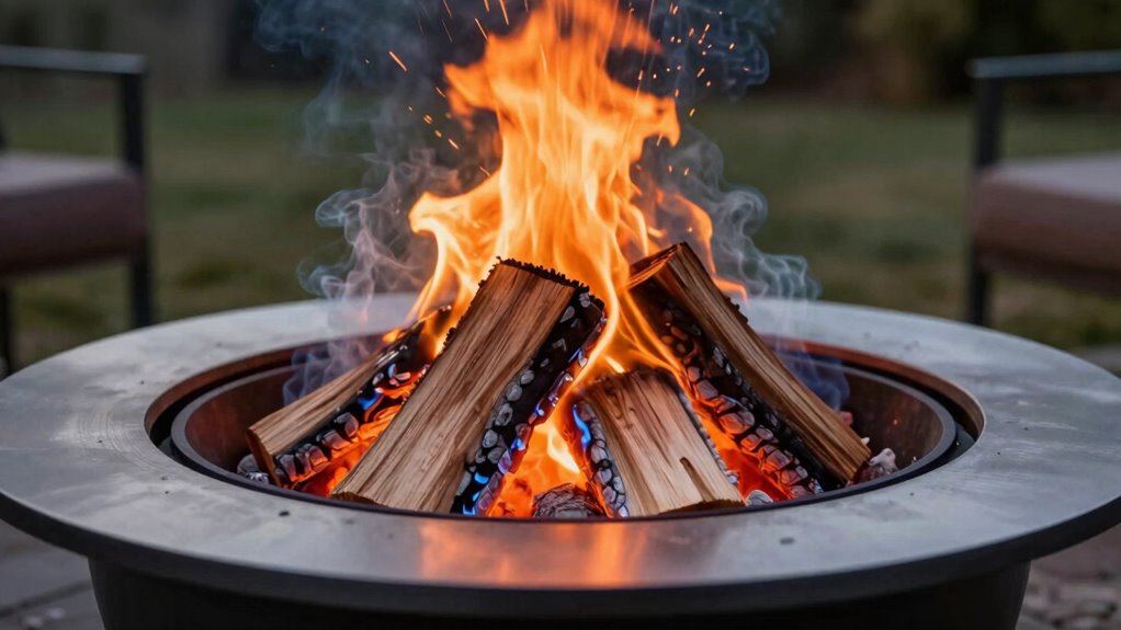 efficient smokeless fire combustion