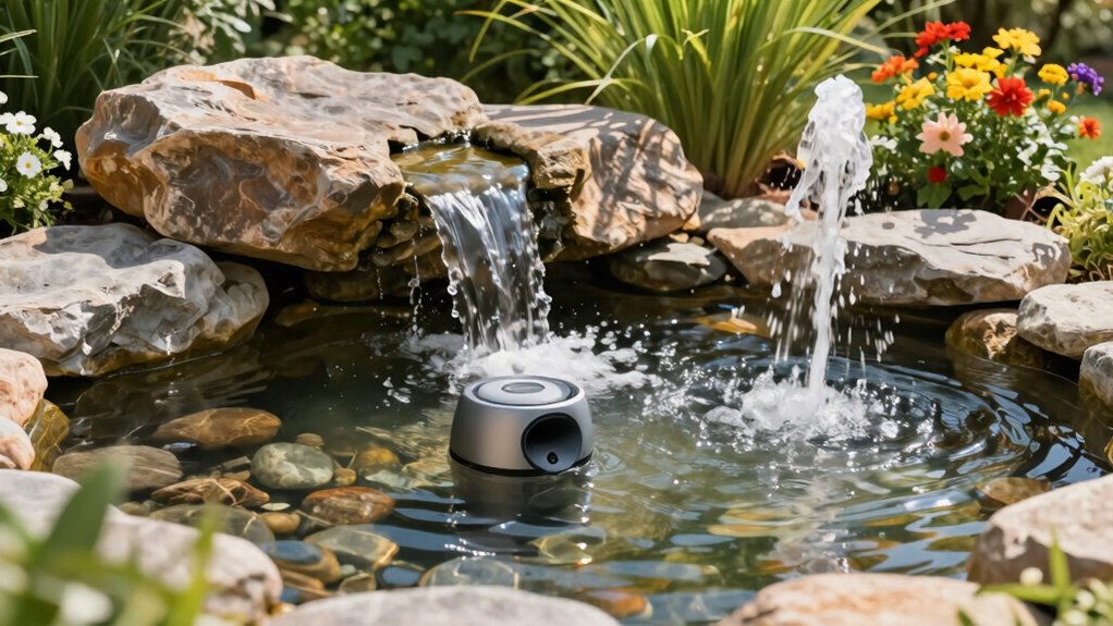 enhance garden with water