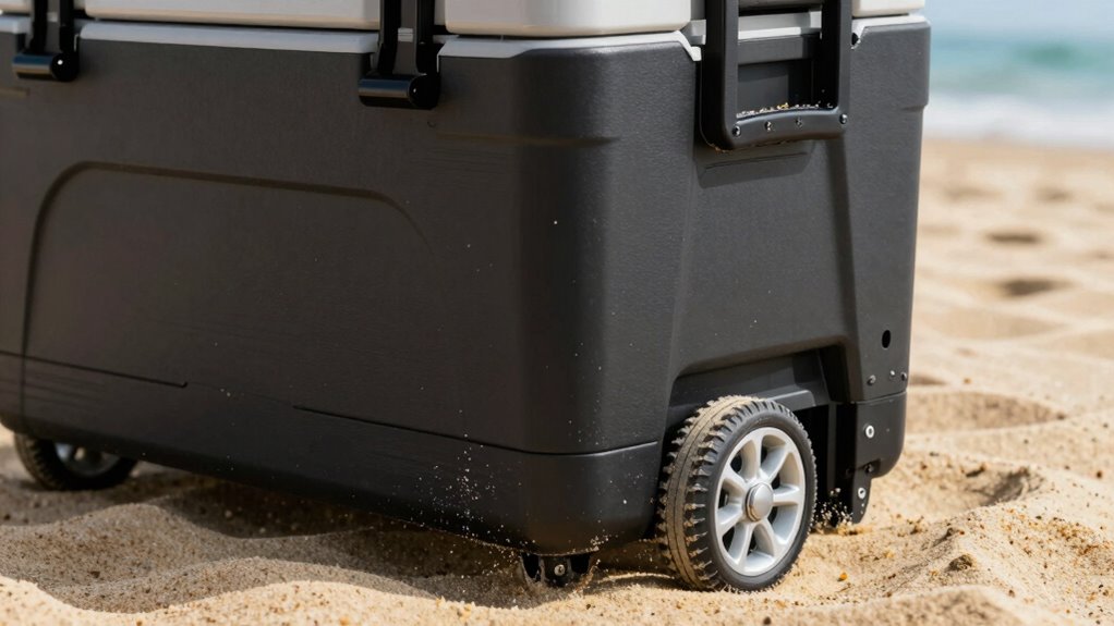 evaluate cooler wheels durability