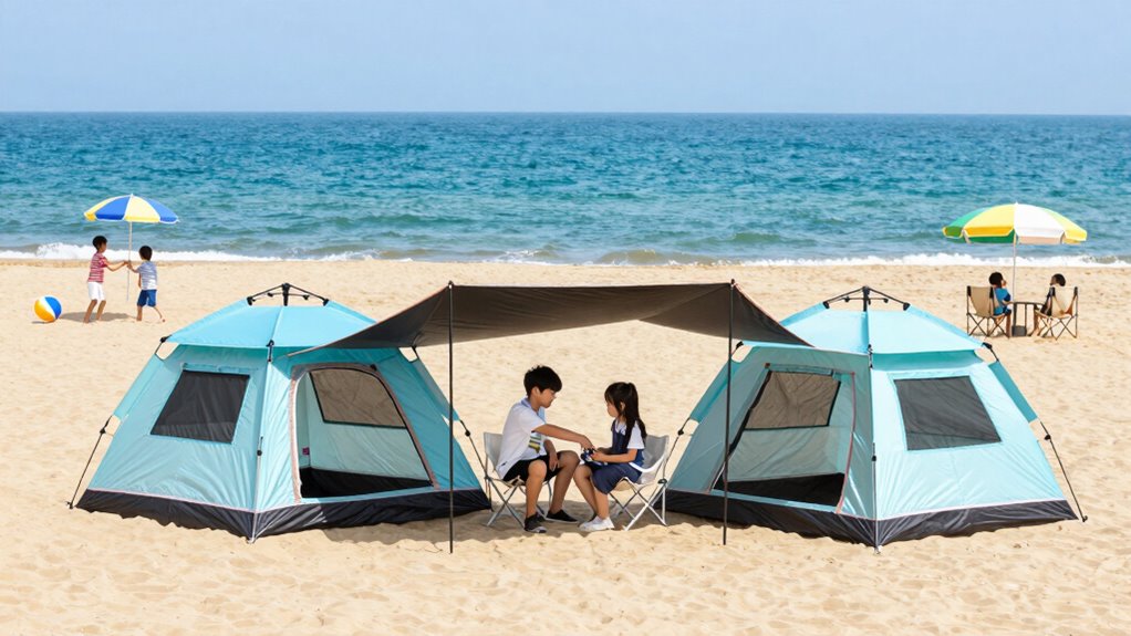 family friendly large beach tents