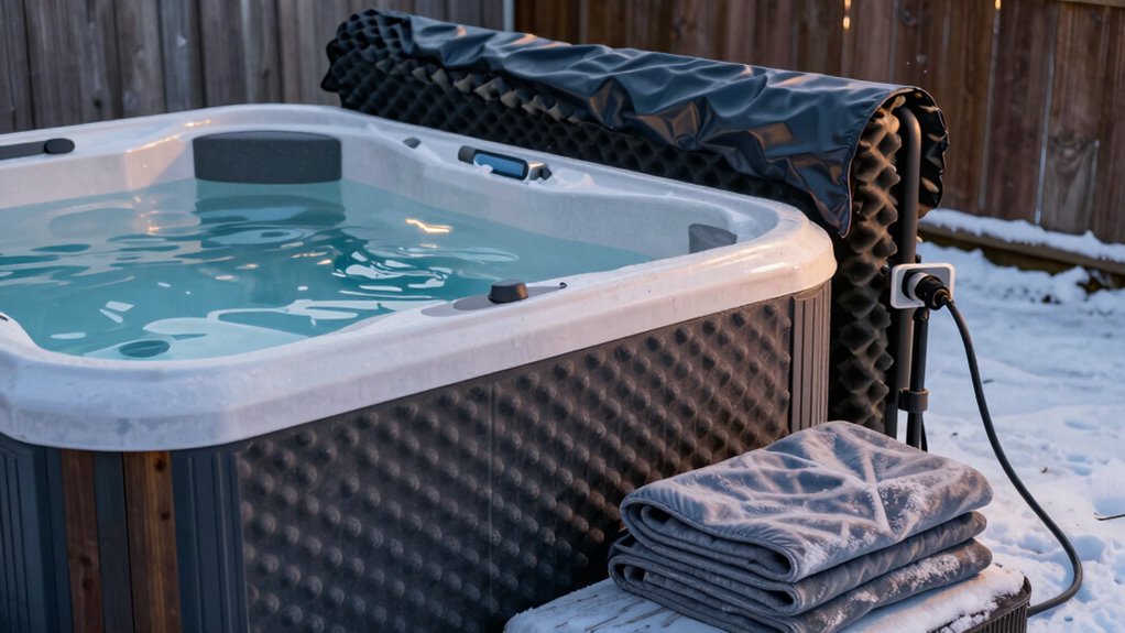 hot tub pipe insulation