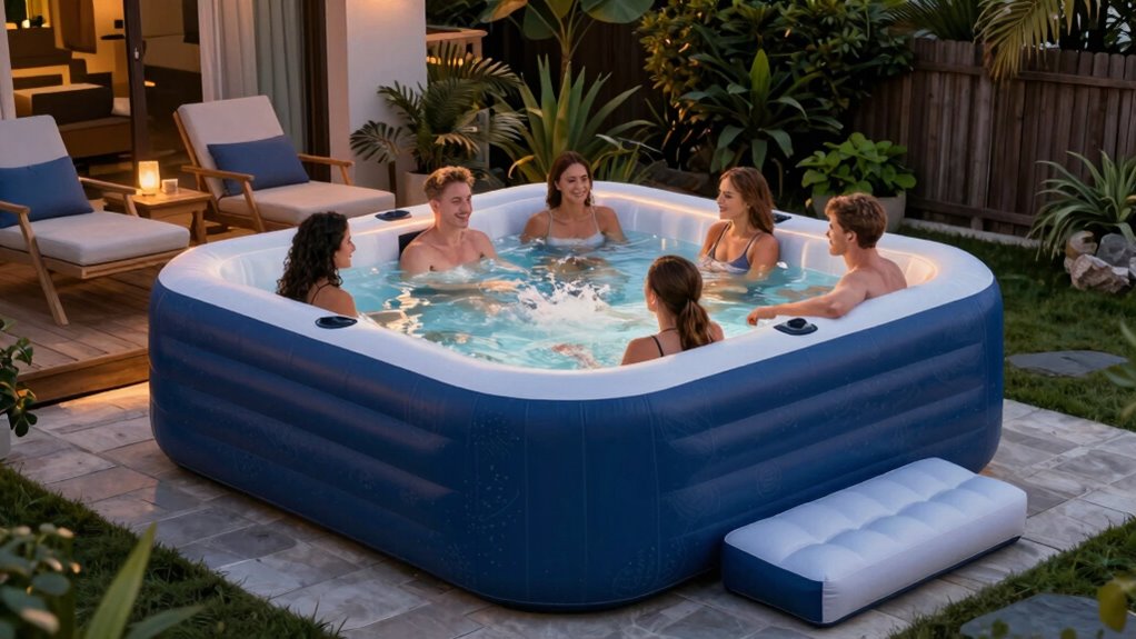 hot tub size features durability
