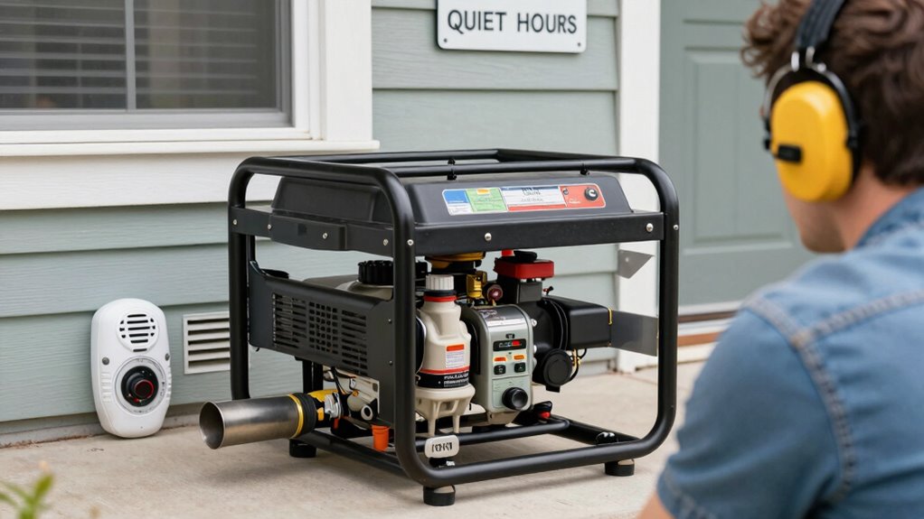 operate generator outdoors safely