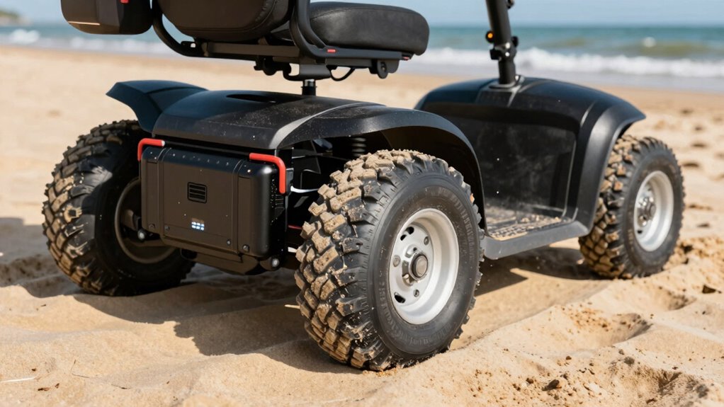 optimal beach scooter tire features