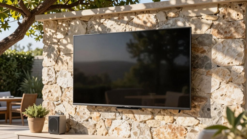 optimal outdoor tv positioning