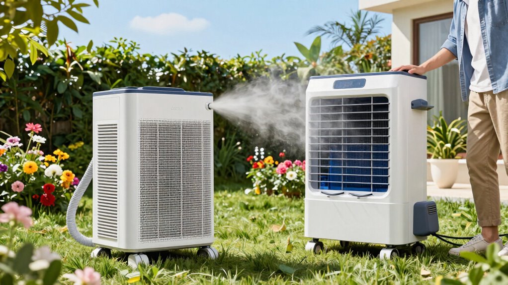 outdoor cooling methods differ