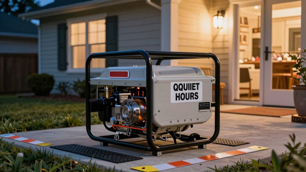 outdoor generator placement guidelines