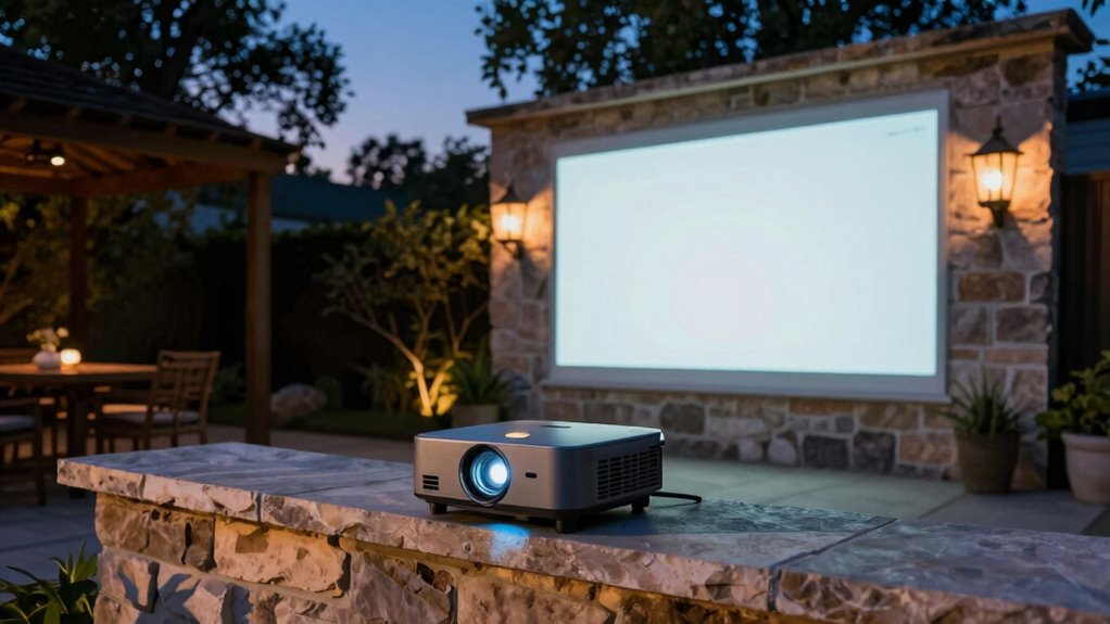 outdoor projection visibility factors